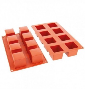 Moule Gâteau Silicone Cube Décoflex - 8pcs