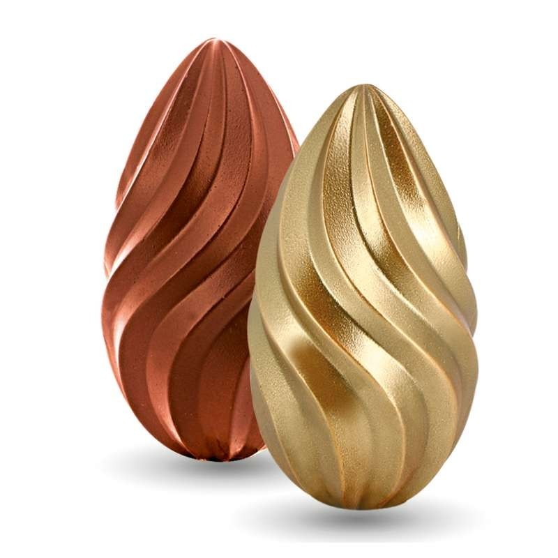 Chocolate Mould - Twist 3D Egg (x2)