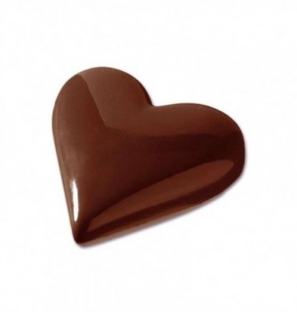Chocolate mold smooth heart 2pcs