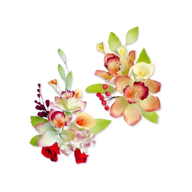 Gumpaste flower Orchids, 6pcs, h220mm