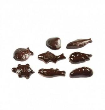 Chocolate mold - 32 Seafood 30 45mm  5 gr