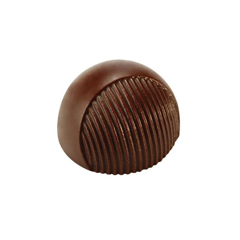 Striped Semi Sphere Chocolate Mould