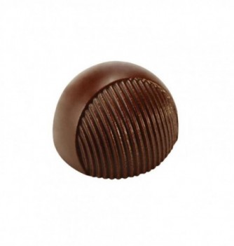 Moule Bonbon Chocolat Demi-Rond Strié