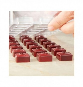Square with Circle Chocolate Mould