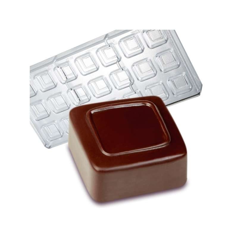 Moule Bonbon Chocolat Artisanal Carré Contour