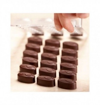 Moule Bonbon Chocolat Artisanal Ovale Contour