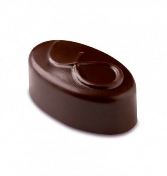 Oval with Rounded Lines Chocolate Mould