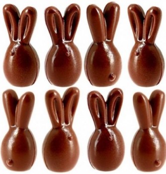 MOULE INJ Lapins à Garnir 16pcs
