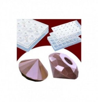 Magnetic Chocolate Mould - Diamond (28pcs)