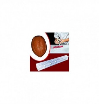 Magnetized Chocolate Mould - 3D Cocoa Bean (6pcs)