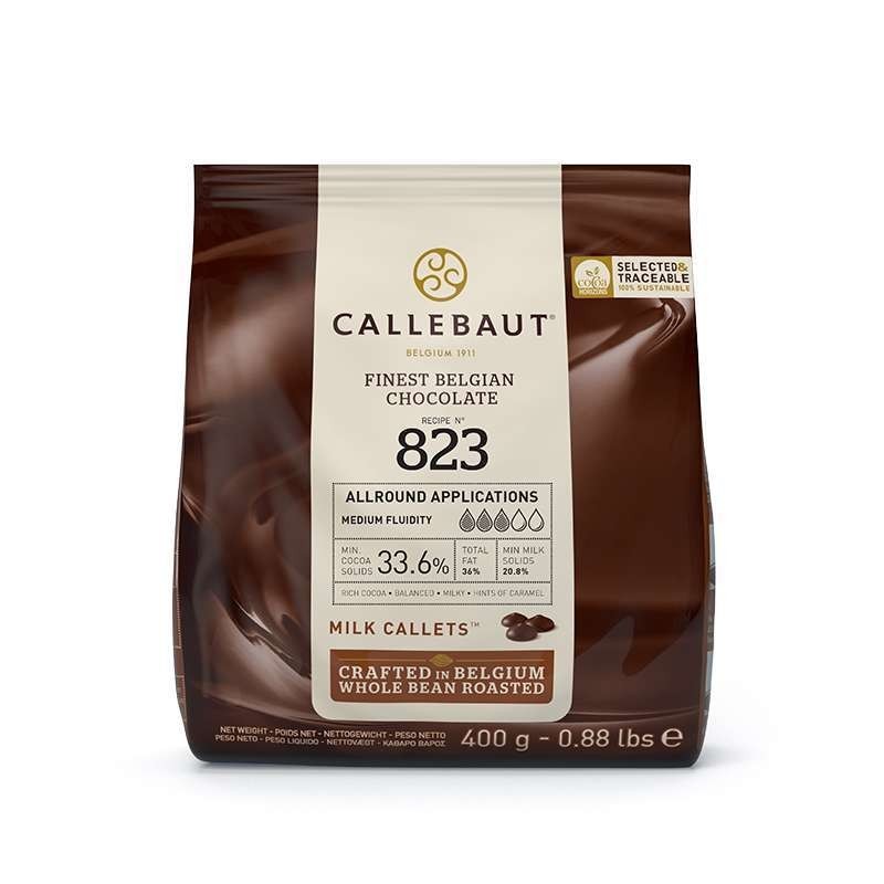 Chocolat de Couverture 400g Callebaut - 823 Lait 33,6% Cacao
