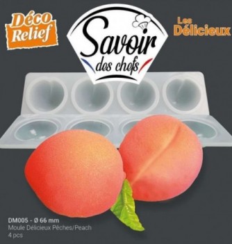 'Délicieux' Silicone Mould - Peach (Ø66mm)