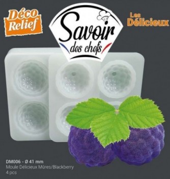 'Délicieux' Silicone Mould - Blackberry (Ø41mm)