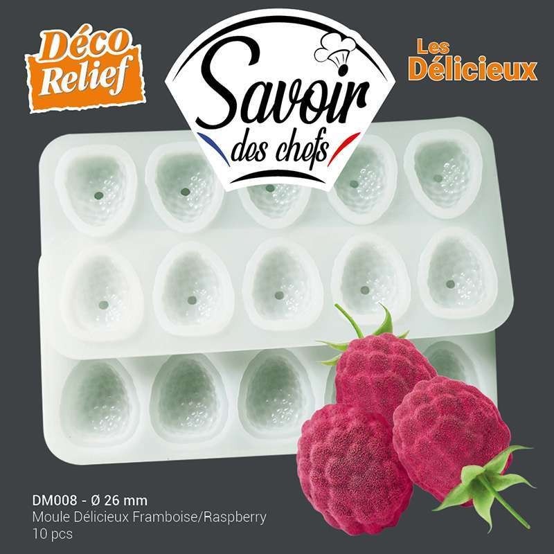 'Délicieux' Silicone Mould - Raspberry (Ø26mm)