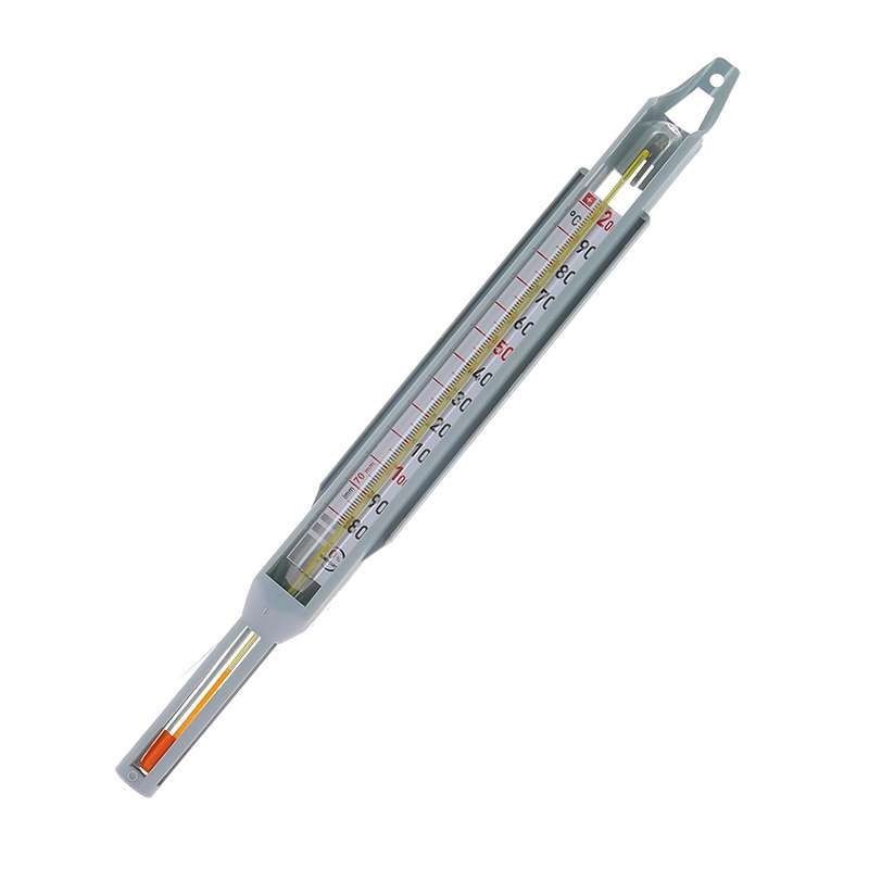 Thermomètre Confiseur en Verre avec gaine de Protection Plastisque