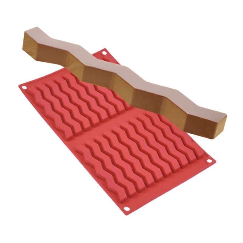 Moule silicone barre zigzag