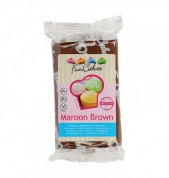 Maroon brown FunCakes Sugarpaste