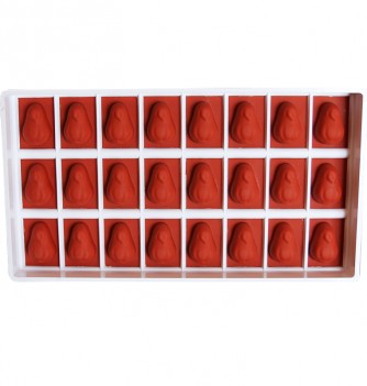 Fruit Jelly Silicone Mould - 24 Big Pears (40x26x15mm)