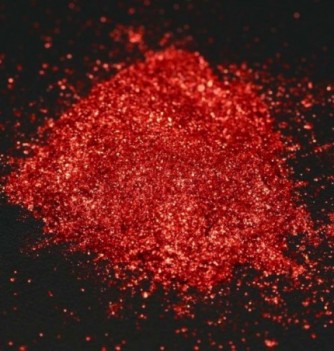 Colorant Alimentaire Métallisé en Poudre - Rouge Corail - 25g