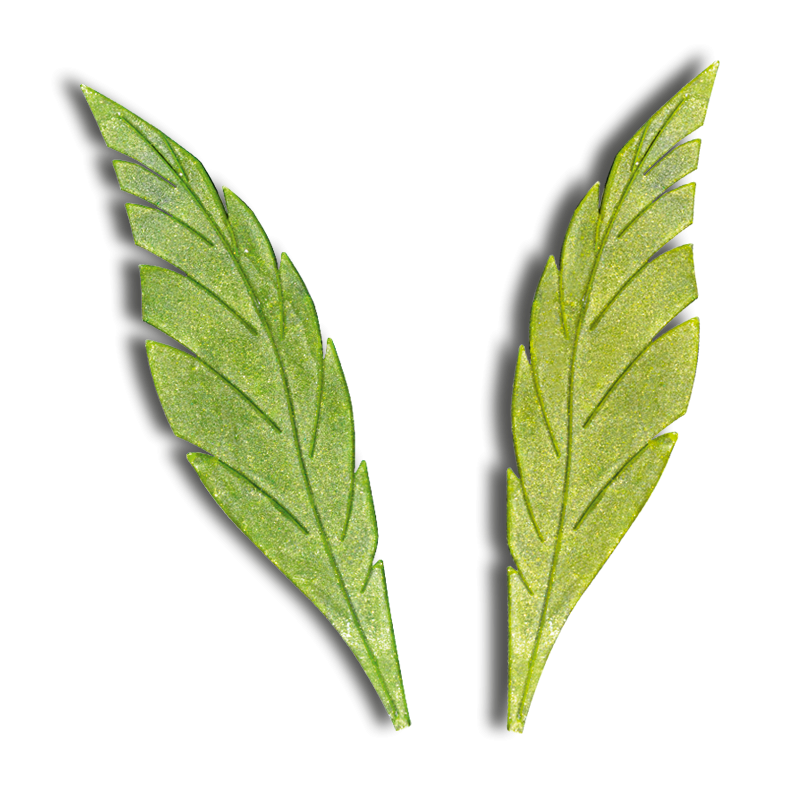 Feather Leaves (200mm) - Silicone Print