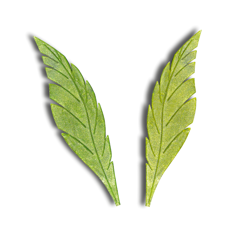 Feather Leaves (150mm) - Silicone Print