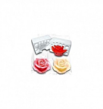 Moule Silicone Rose 3D diam.70mm