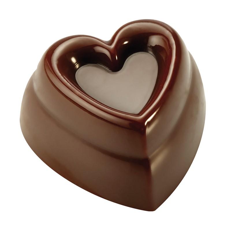 Moule Bonbon Chocolat Coeur Onde