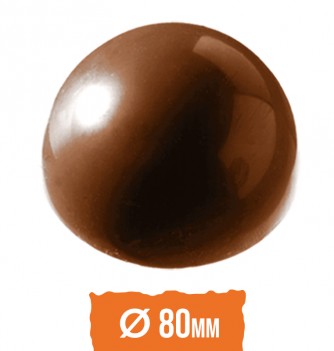 Moule Bonbon Chocolat Demi Sphère diam 80mm