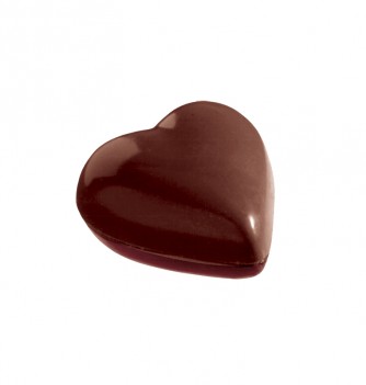 Chocolate mold bulging heart 24pcs 5g