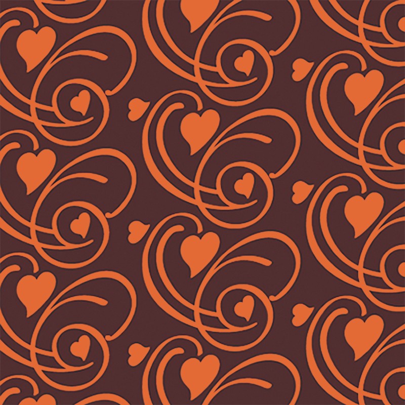 20 Chocolate Transfer Sheets - Hearts
