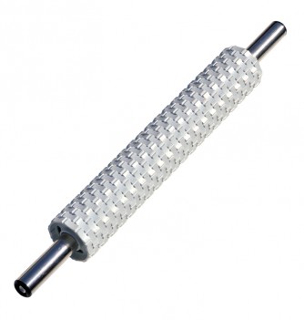 Basketry Printed Stainless Steel & ABS Rolling Pin