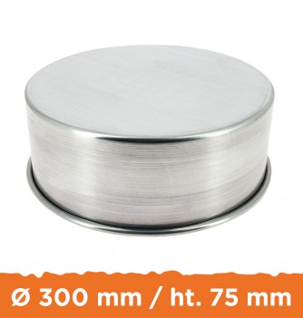 Wedding Cake - Aluminum Baking Mold ø300 x h.75 mm