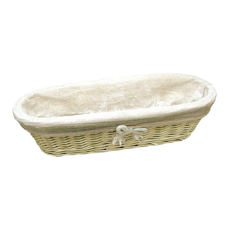 Basket long with canvas-360x130xh90mm