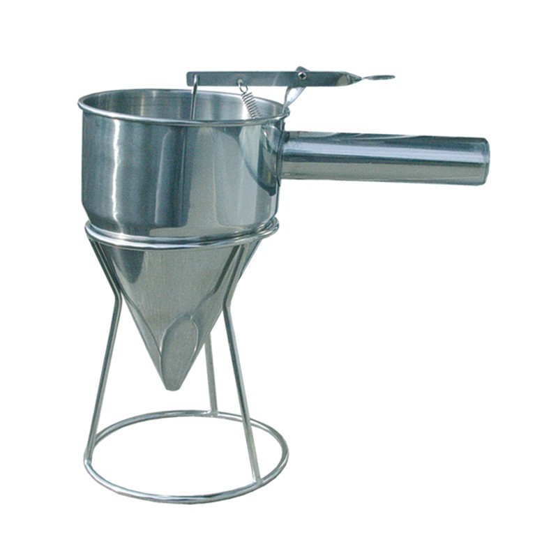 1.2L Stainless Steel Funnel with Piston