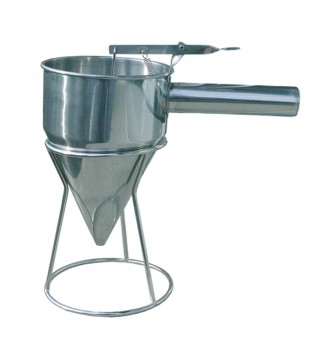 1.2L Stainless Steel Funnel with Piston