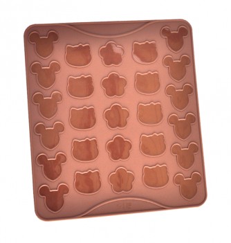 Silicone Mat - Special macarons - Mouse/Cat/Flower (290x260mm)