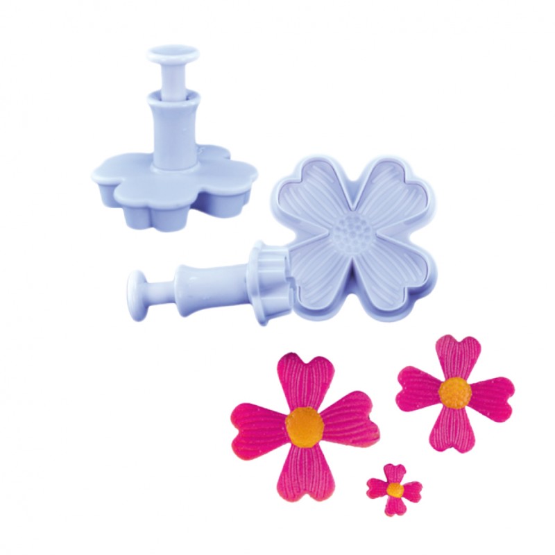 Flowers Cutters with Piston x3
