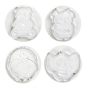 Pastry cutters - 4 Animals Set 80mm