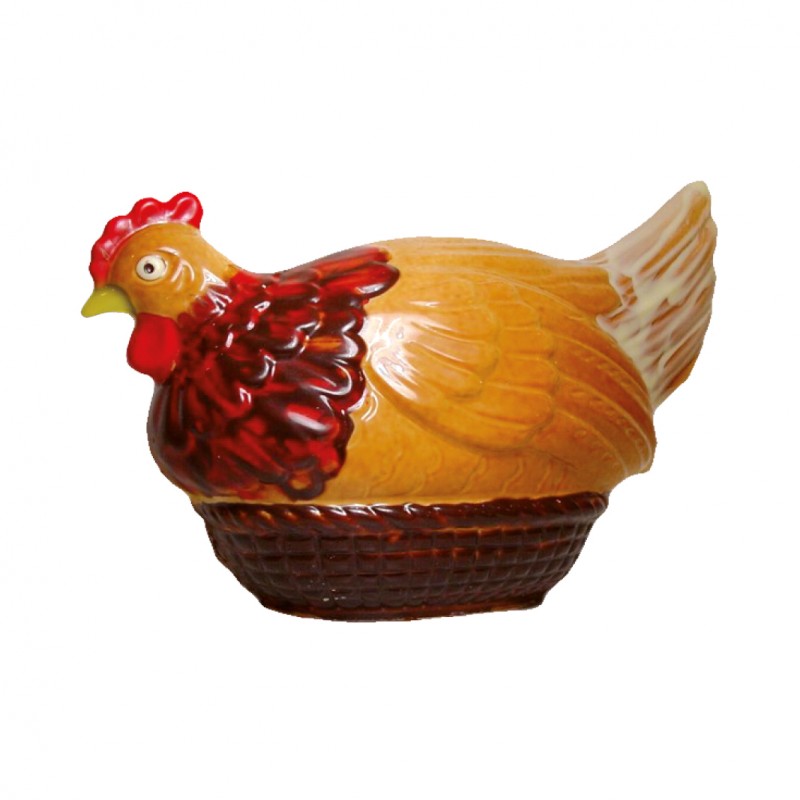 Moule chocolat grande poule panier-305mm