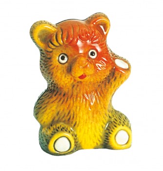 Chocolate Mould - Waving Bear (x2 - 145mm)