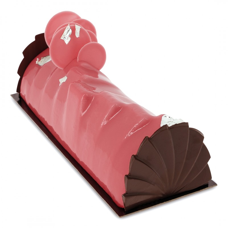 Yule Log Cake Mold in Plastic - Wave