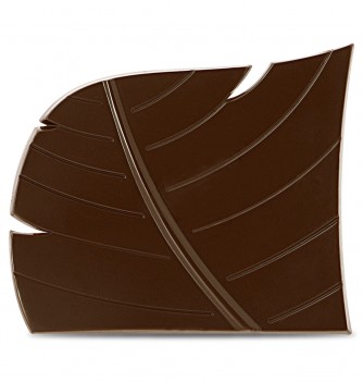 Plastic Mold for Yule Log End Cap - Leaf