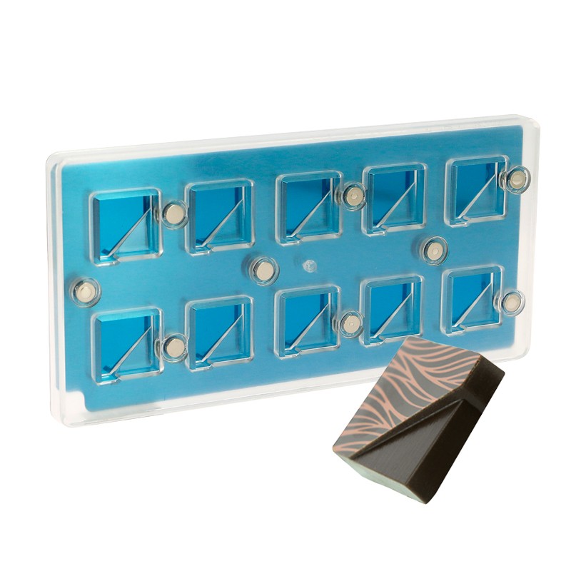 Magnetic Chocolate Mould - Bevelled Square