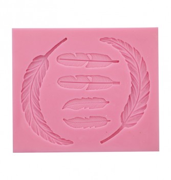 Moule Silicone Plumes 6pcs 4 à 9cm