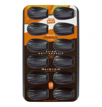 12 Madeleines - Anti-adherent Plate (39,2x22x1cm)