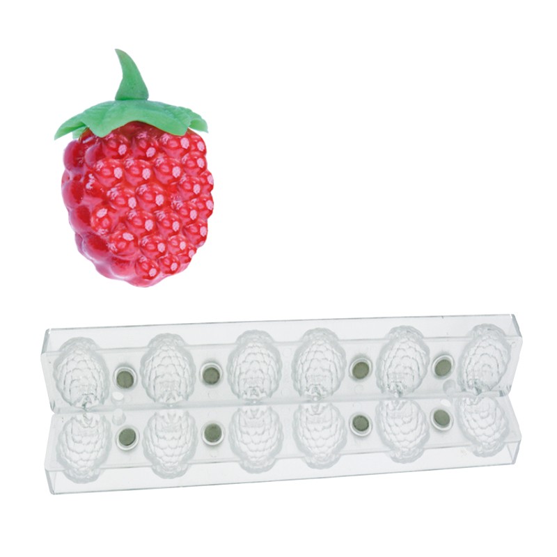 Magnetized Chocolate Mould - 3D Raspberry (7pcs)