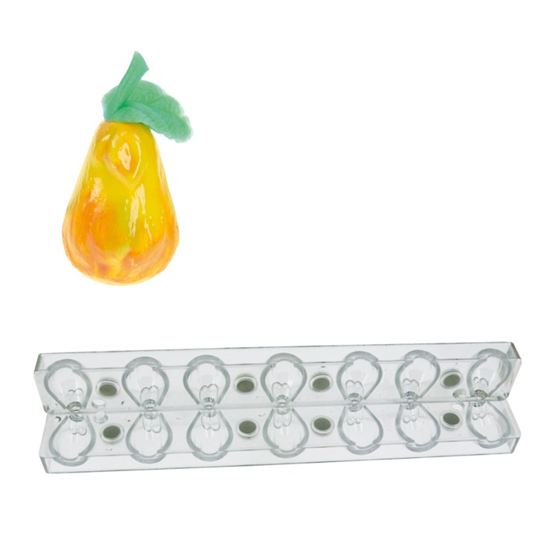 Magnetized Chocolate Mould - 3D Pears (7pcs)