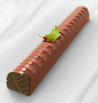 Long Yule Log Mould - Piano