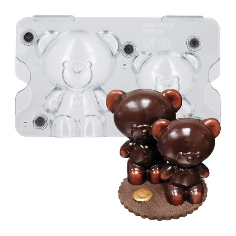 Chocolate Mould - Teddy Bear Duo