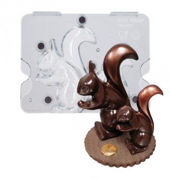 Chocolate Mould - Squirrels Duo
